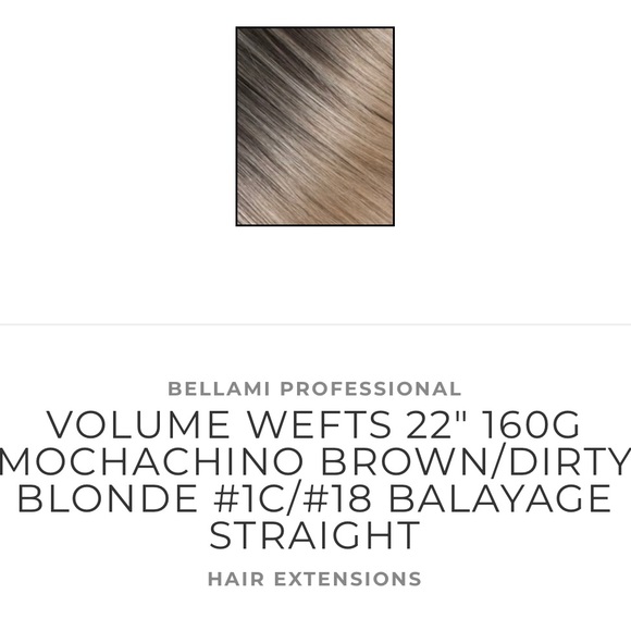 ISO BELLAMI WEFT 22 inch or 20 - Picture 1 of 2